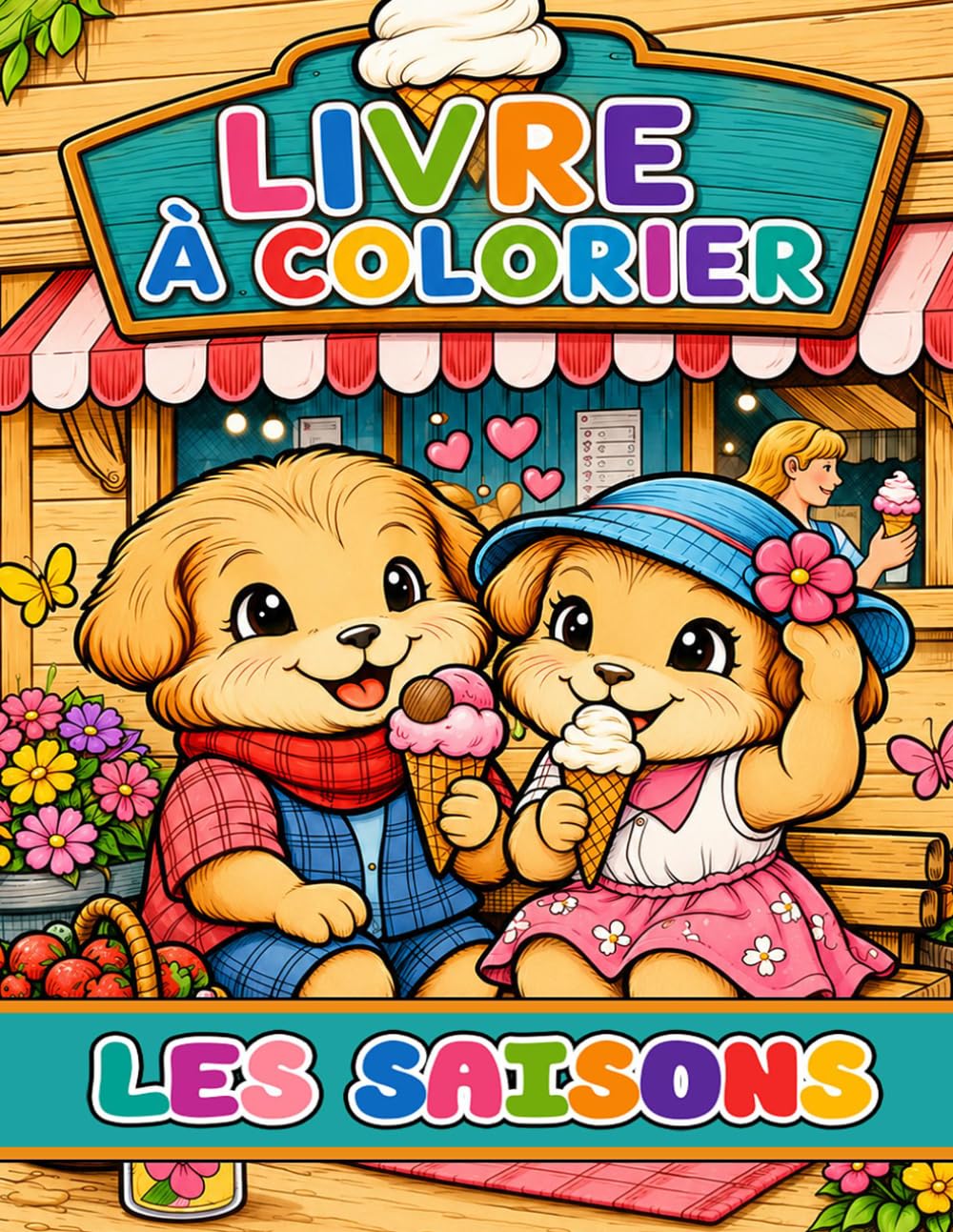 Les saisons: livre à colorier
