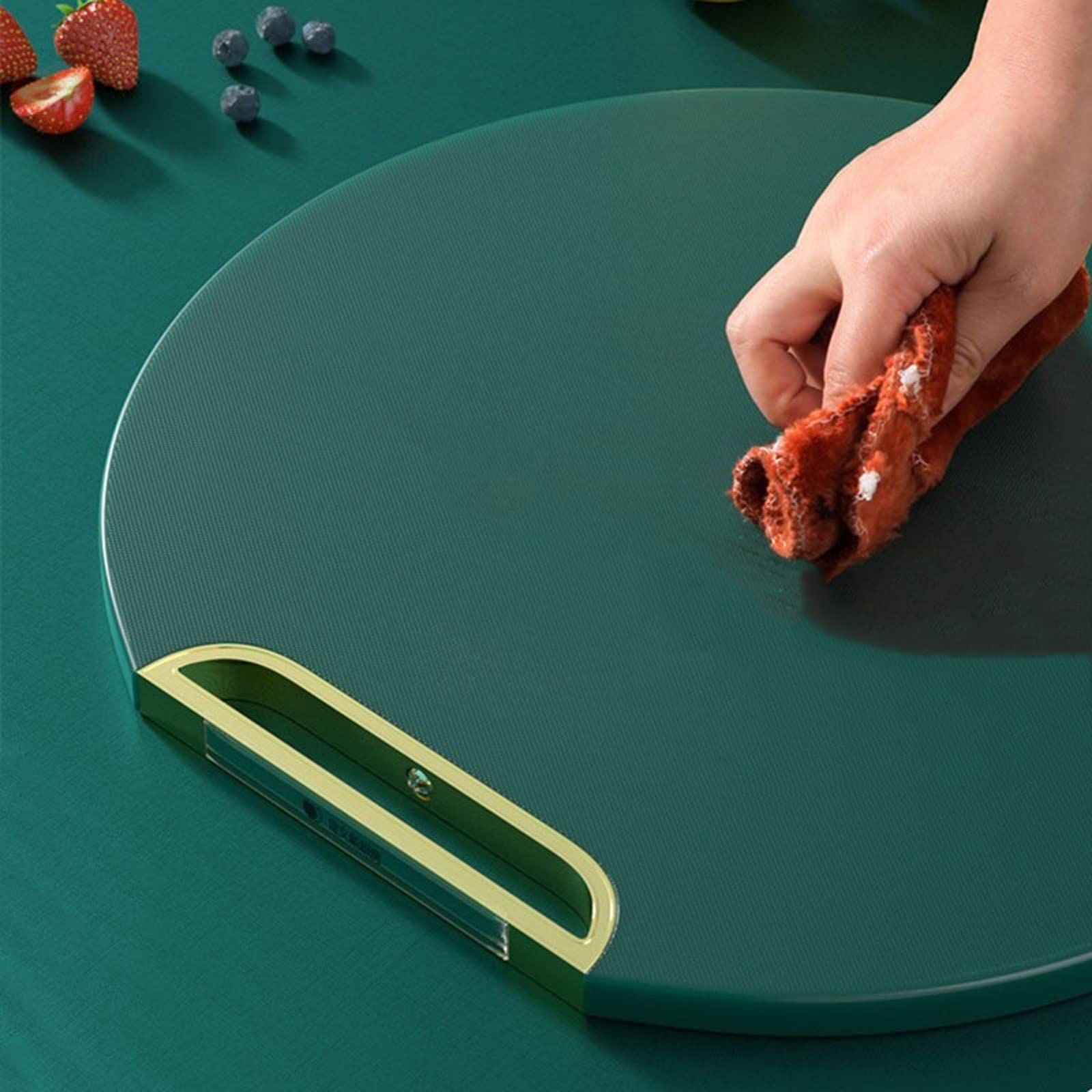 Tabla de cortar grande multifuncional para cocina, herramienta de mango de cortar verduras, tabla de cortar de madera para el hogar, cortar carne, delicatessen, cuadrada, cocina, hornear