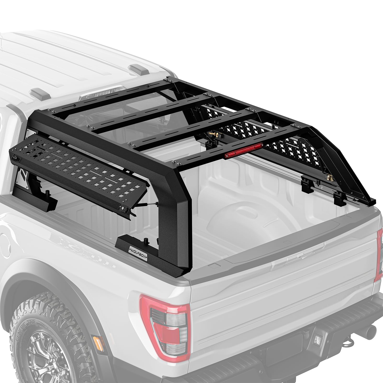 WOLFBOX Overland Bed Rack, Heavy Duty Ladder Rack for Truck - 1000lbs