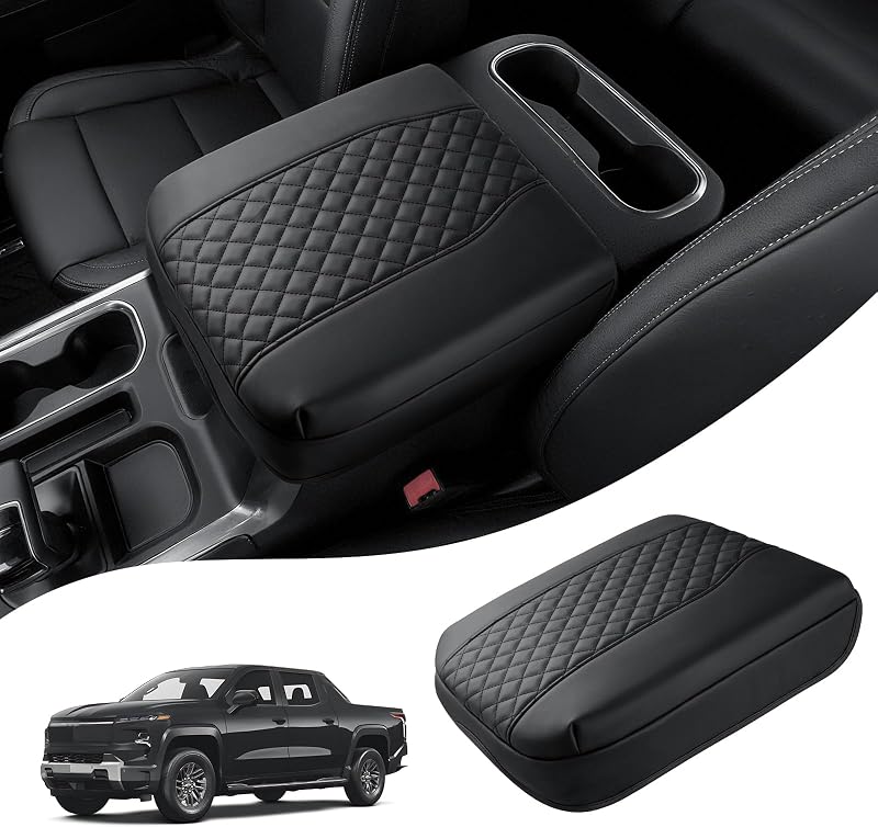 Capa de console central Autorder em couro Napa para Silverado, Sierra, Tahoe, Suburban e Yukon – Bancos individuais