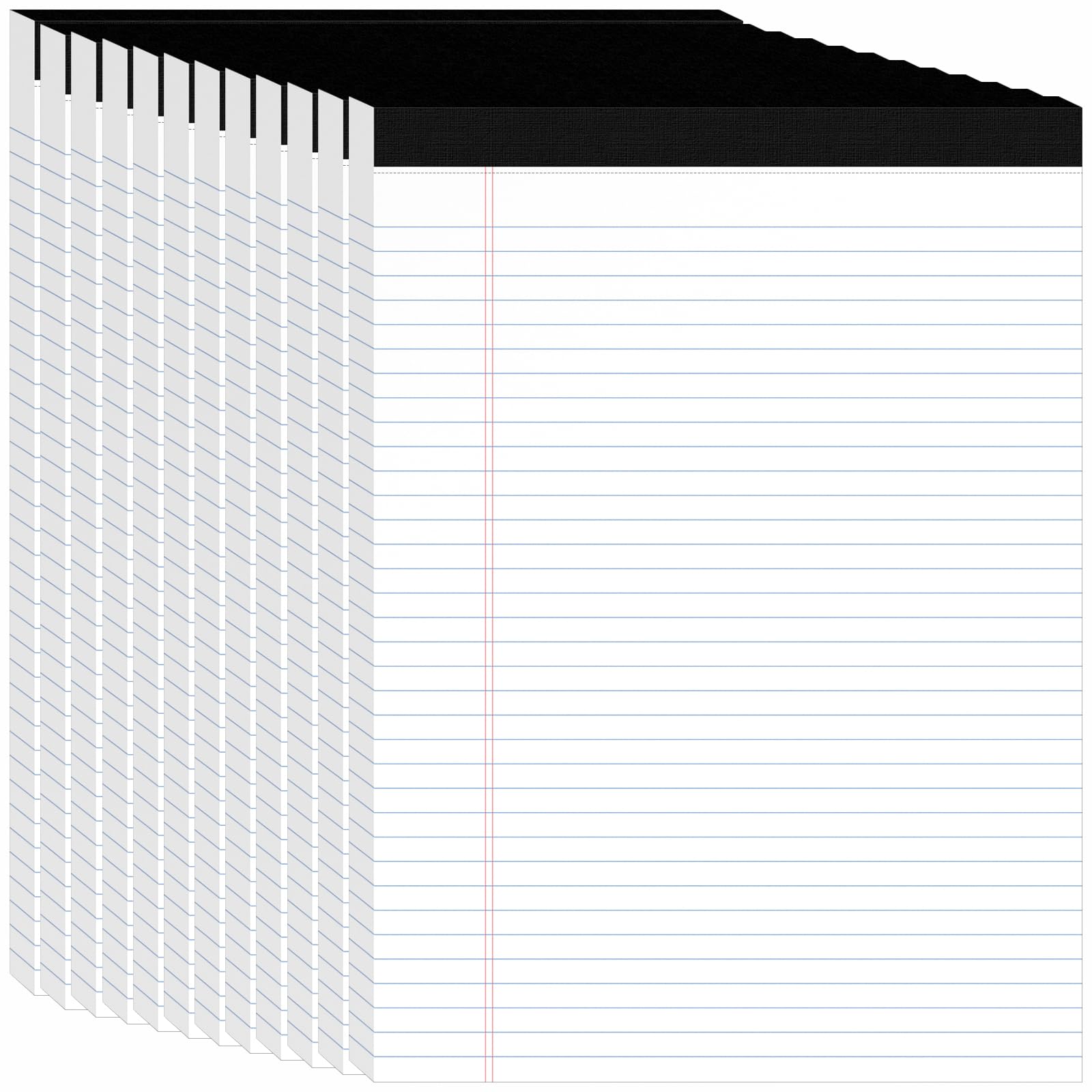 12 Pack Legal Pads 8 5 x 11 Wide Ruled Writing Notepads 50 Sheets Pad Perforated Pages 600