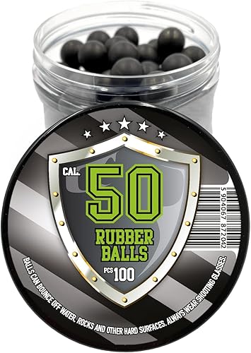 Miniatura 3 de 100 bolas de pintura Hard Rubber Balls reutilizables de alto impacto de alta calidad de 0.06 onzas para el hogar, entrenamiento de defensa personal,