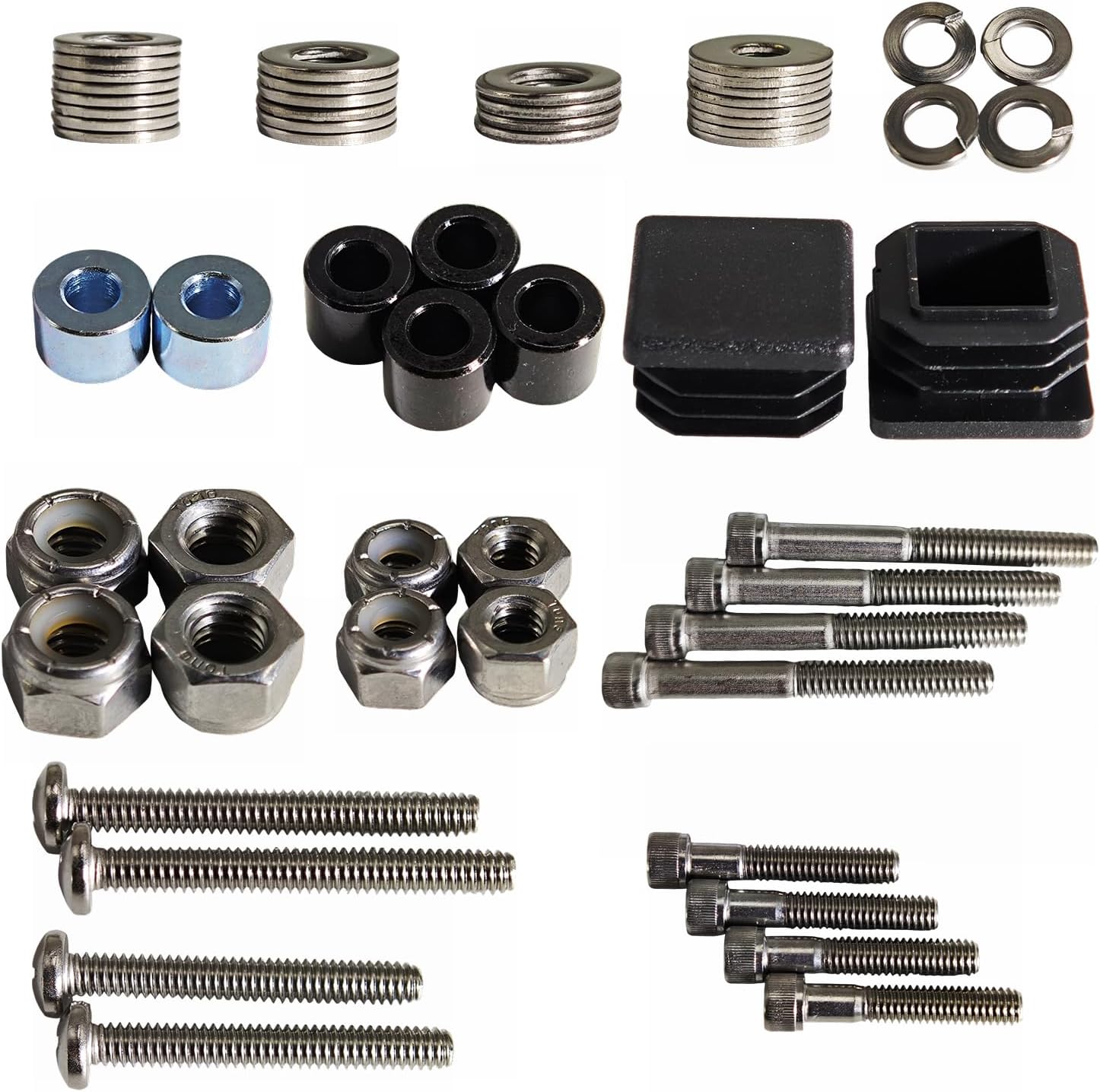 75465-G01 Golf Cart Suntop Hardware Kit Front Top Strut Stainless Steel Screw Bushings Repair Kit for 1994-2013 EZGO DCS/PDS/TXT/Medalist 2-Seater Model
