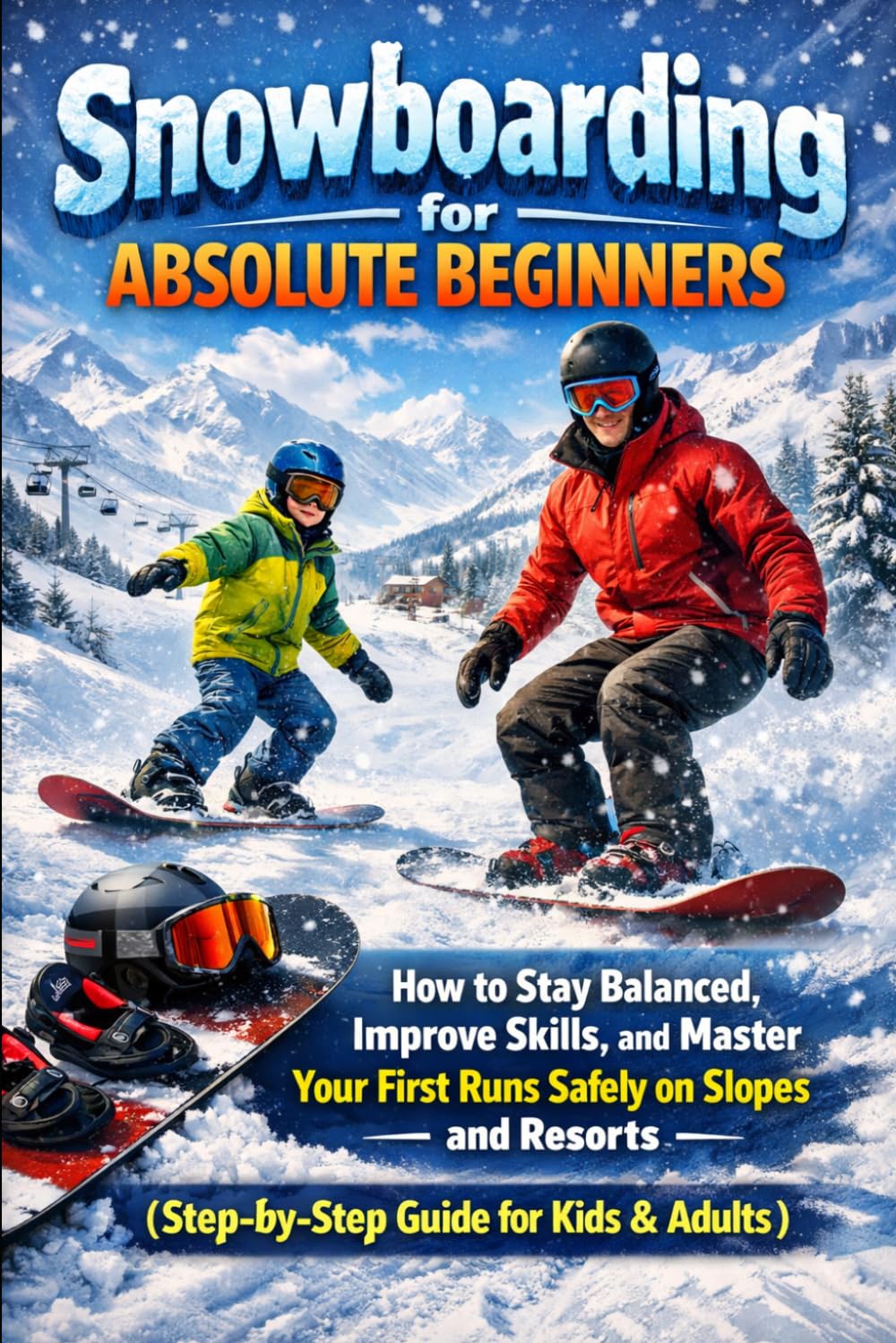 Snowboarding for Absolute Beginners: How to Stay Balanced, Improve Skills, and Master Your First Runs Safely on Slopes and Resorts (Step-by-Step Guide for Kids & Adults)