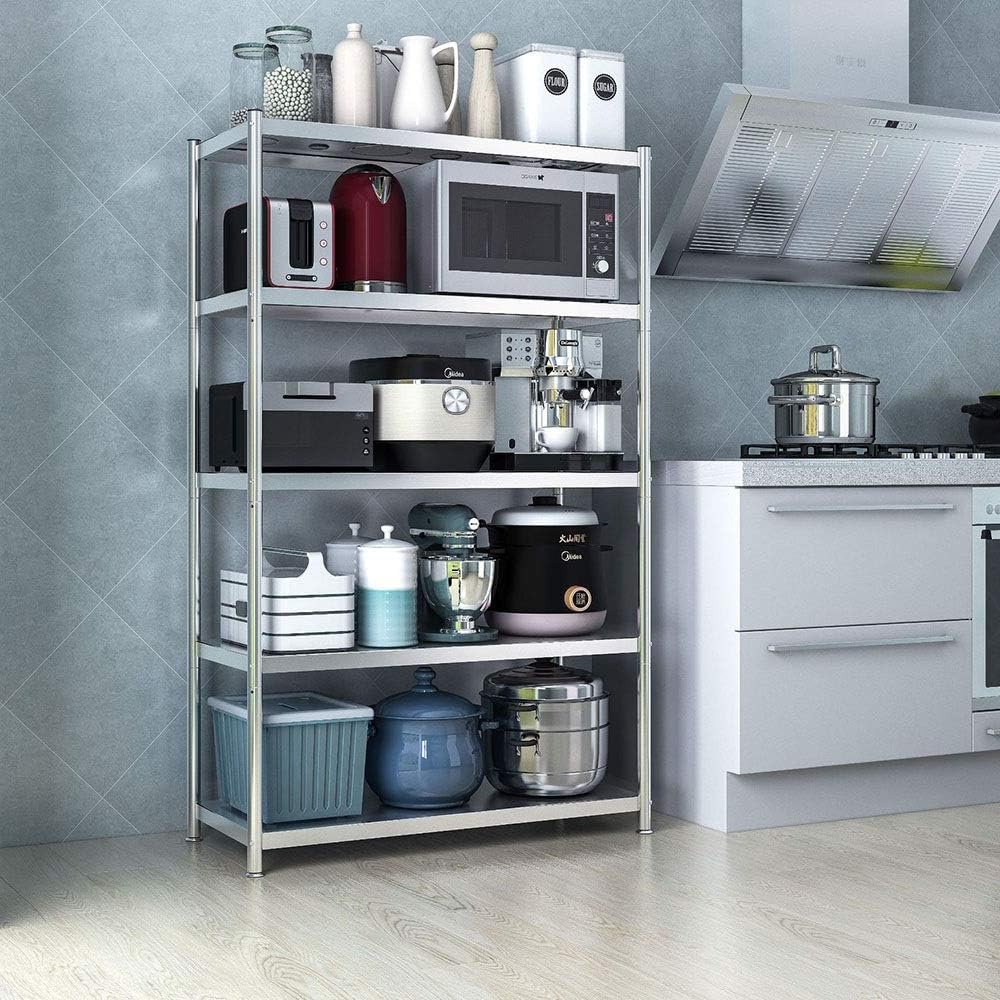 ZnMig Durable 5Tier Metal Kitchen Storage Racks Microwave