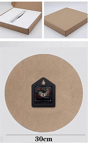 Miniatura 2 de Reloj de pared silencioso sin tictac de calidad de cuarzo, funciona con pilas, redondo de 12 pulgadas, fácil de leer para el hogar, oficina,