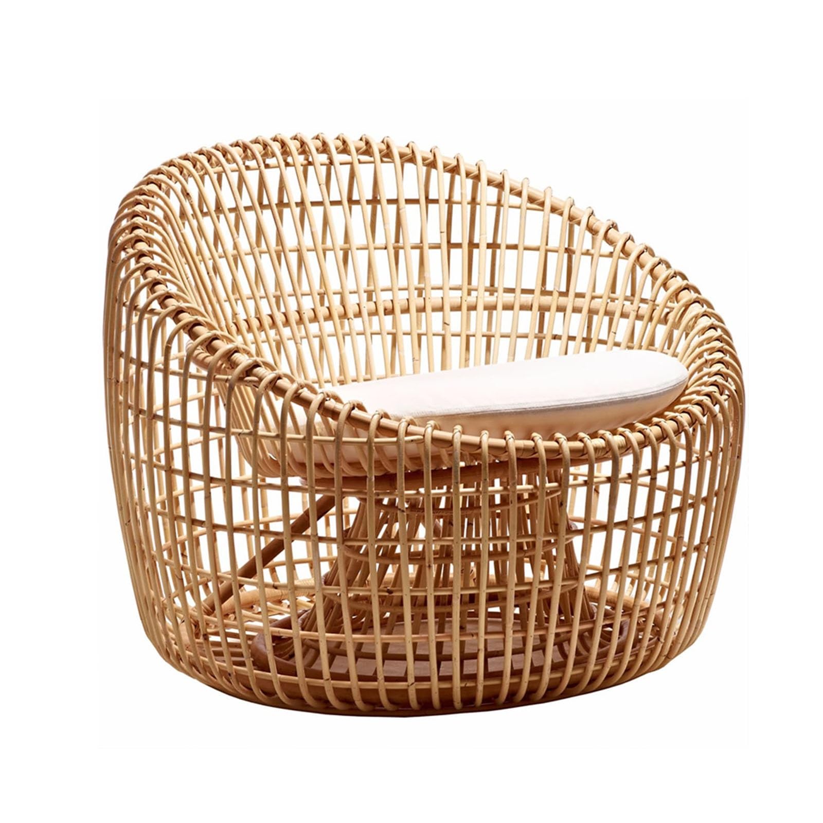 Amazon.com: YANQ365C Rattan Chair Rattan Relaxing Chair with Armrest ...