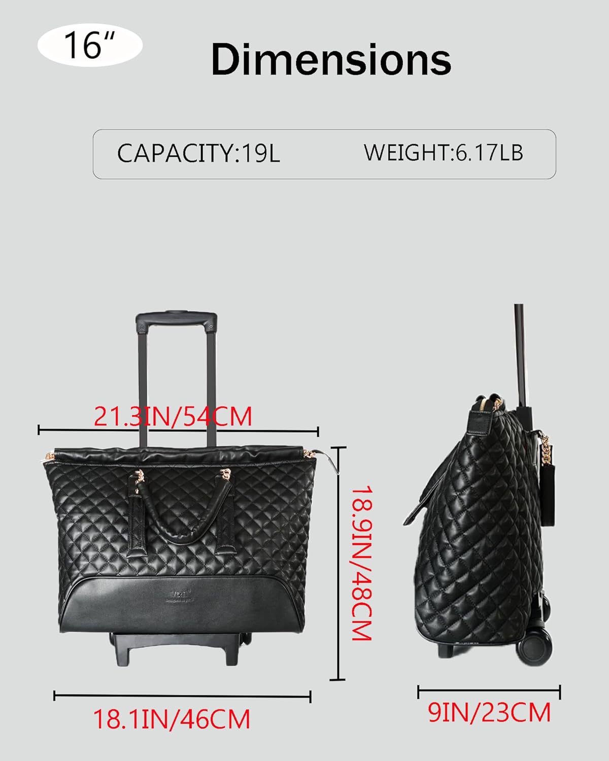 VH&GRED Lightweight Carry-on Luggage Small Trolley Bag Suitcase Female Boarding Bag Short Trip Luggage Trolley Case 16 Inch Fashion Suitcase