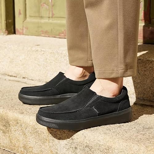 Miniatura 7 de OrthoComfoot Mocasines ortopédicos sin cordones para hombre mocasines casuales con soporte de arco para fascitis plantar, cómodos zapatos de vestir