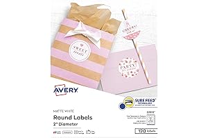Avery Round Labels 2" Diameter for Easy Printing