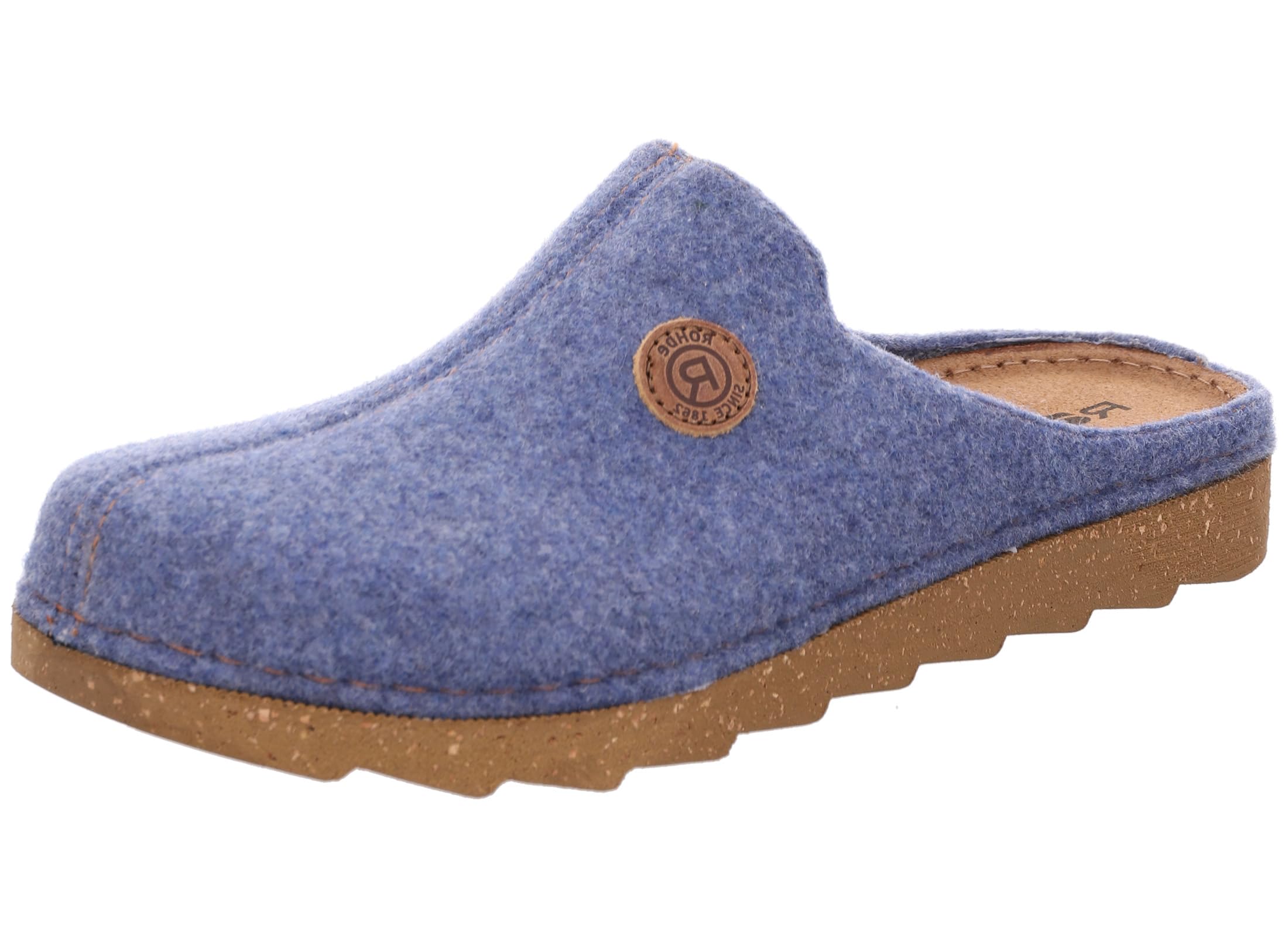 Rohde Foggia-H 7100 Mens Slippers Soft Felt blue 10 5 US