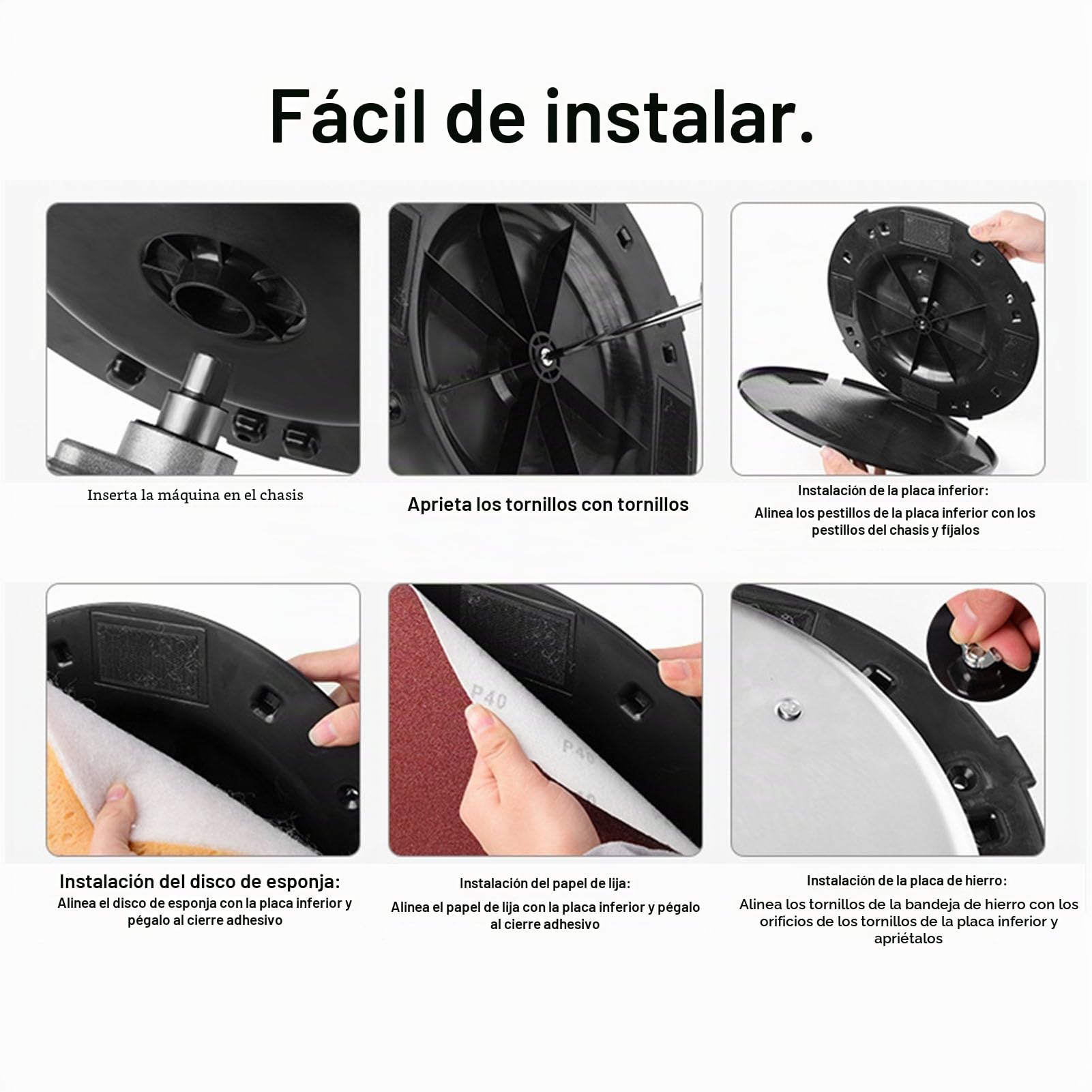 Máquina Alisadora de Paredes de 390 W, 80 a 200 Rpm por Minuto, 6 Niveles de Velocidad, Máquina de Acabado de Mortero de Cemento Ajustable, Paleta de Enyesado de Mortero de