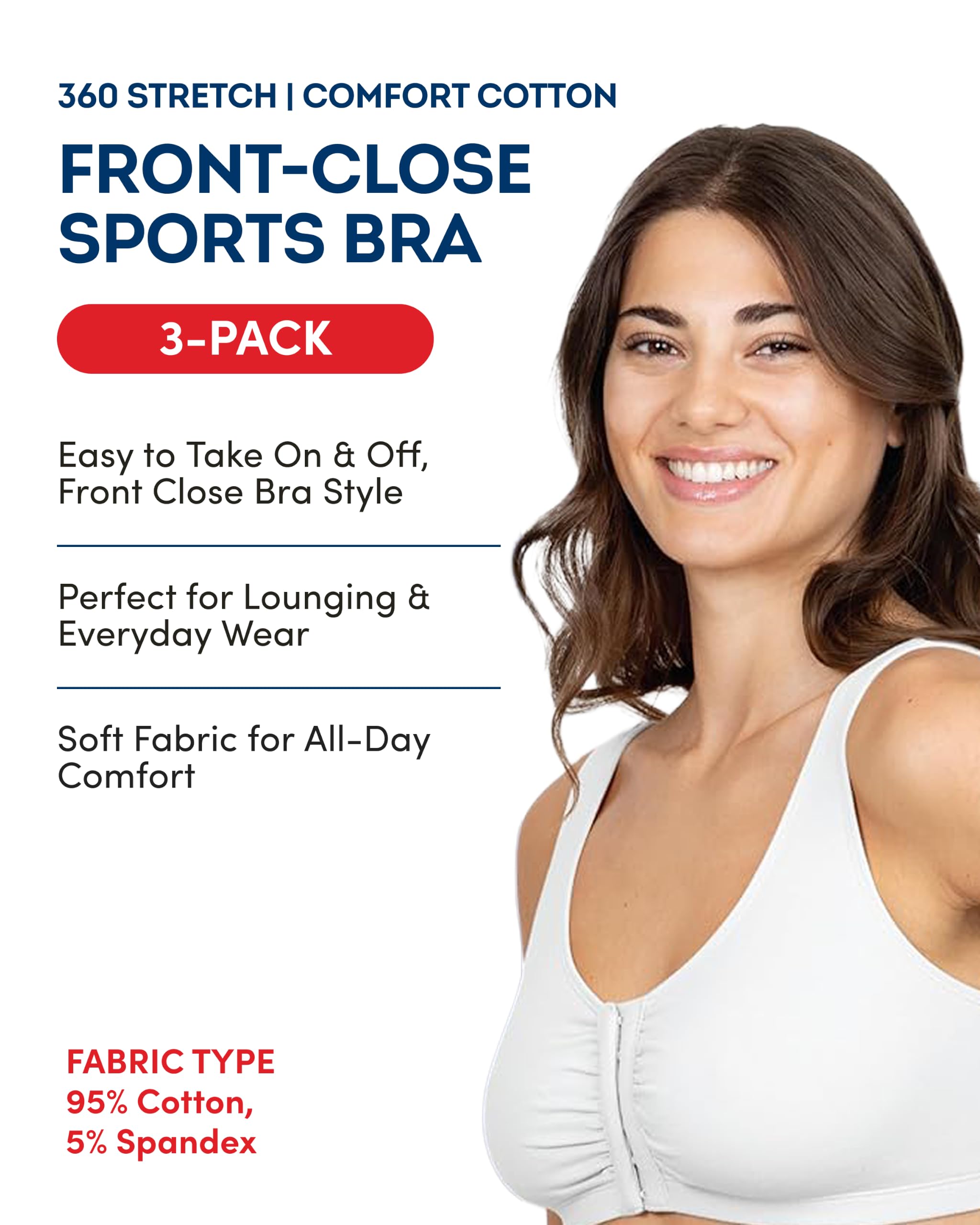 Fruit of The Loom 96014 Soutien-Gorge de Sport Femme (Lot de 2)