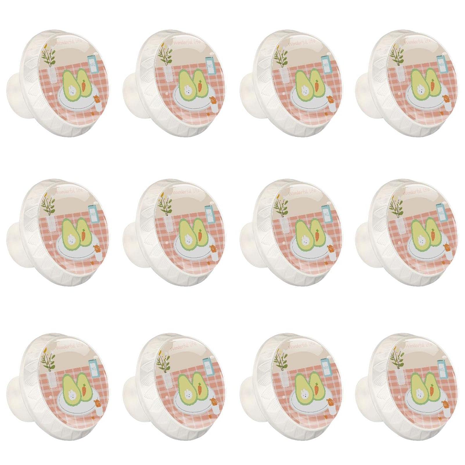 Boutons d'armoires de cuisine tiroirs boutons de meubles poignée commode avocat x12