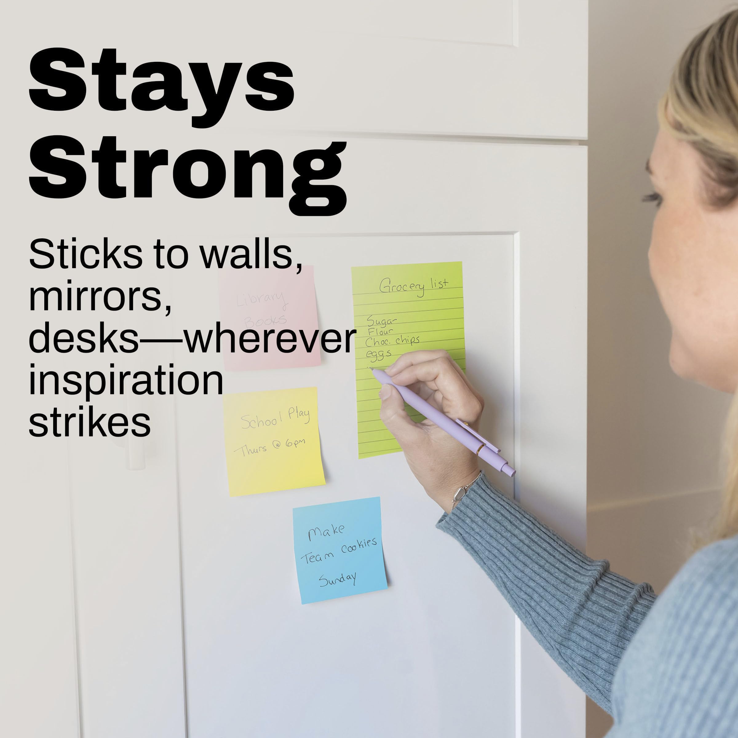 Neon Sticky Notes - 6 Pads of Super Sticky Notes -9 Neon Sticky Notes - 6 Pads of Super Sticky Notes -9