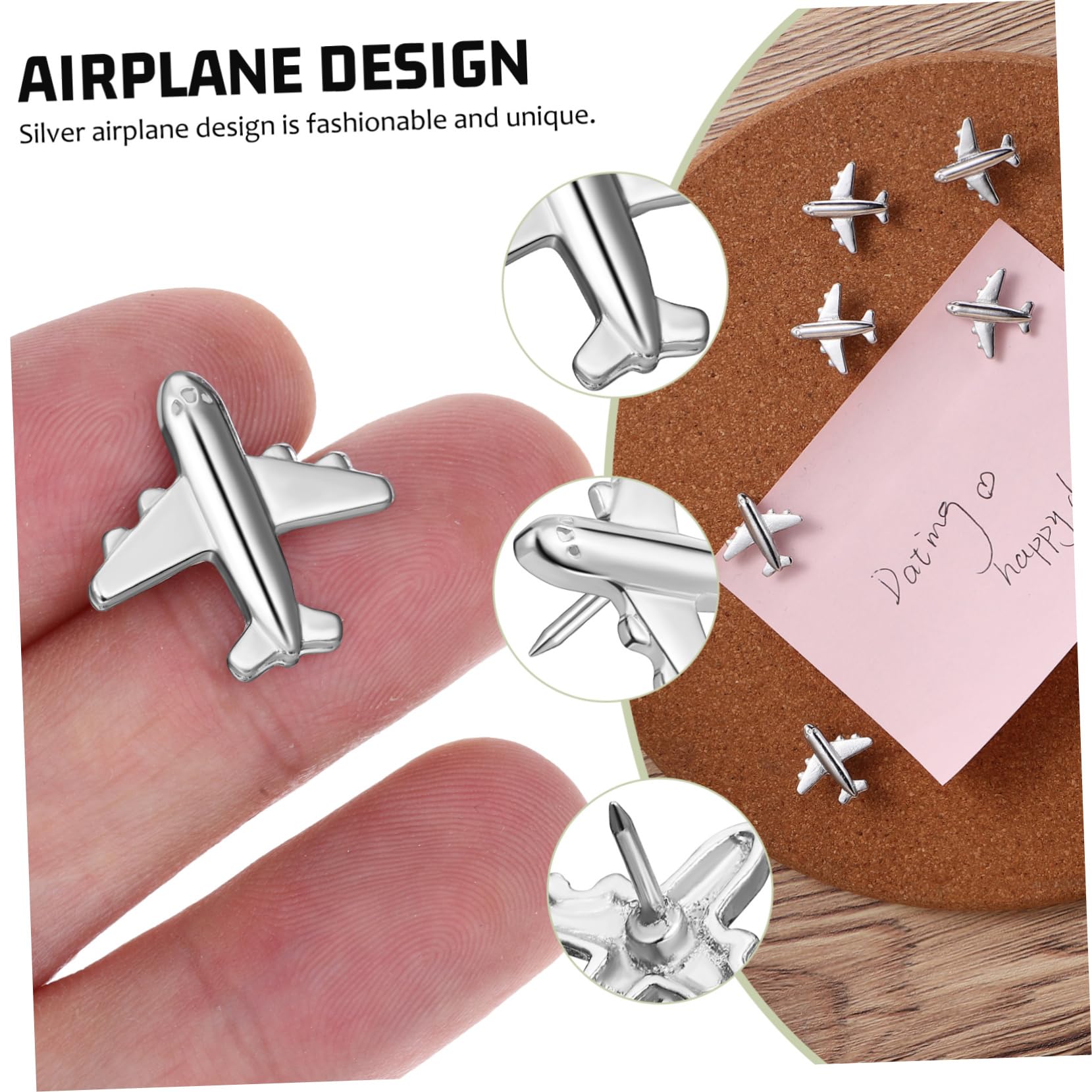 STOBOK 72stücke Metall Flugzeug Pushpins Kreative Pinnwand Reißzwecken Für Und Notizen Stilvolle Daumenstecker Für Büro Und Bastelprojekte