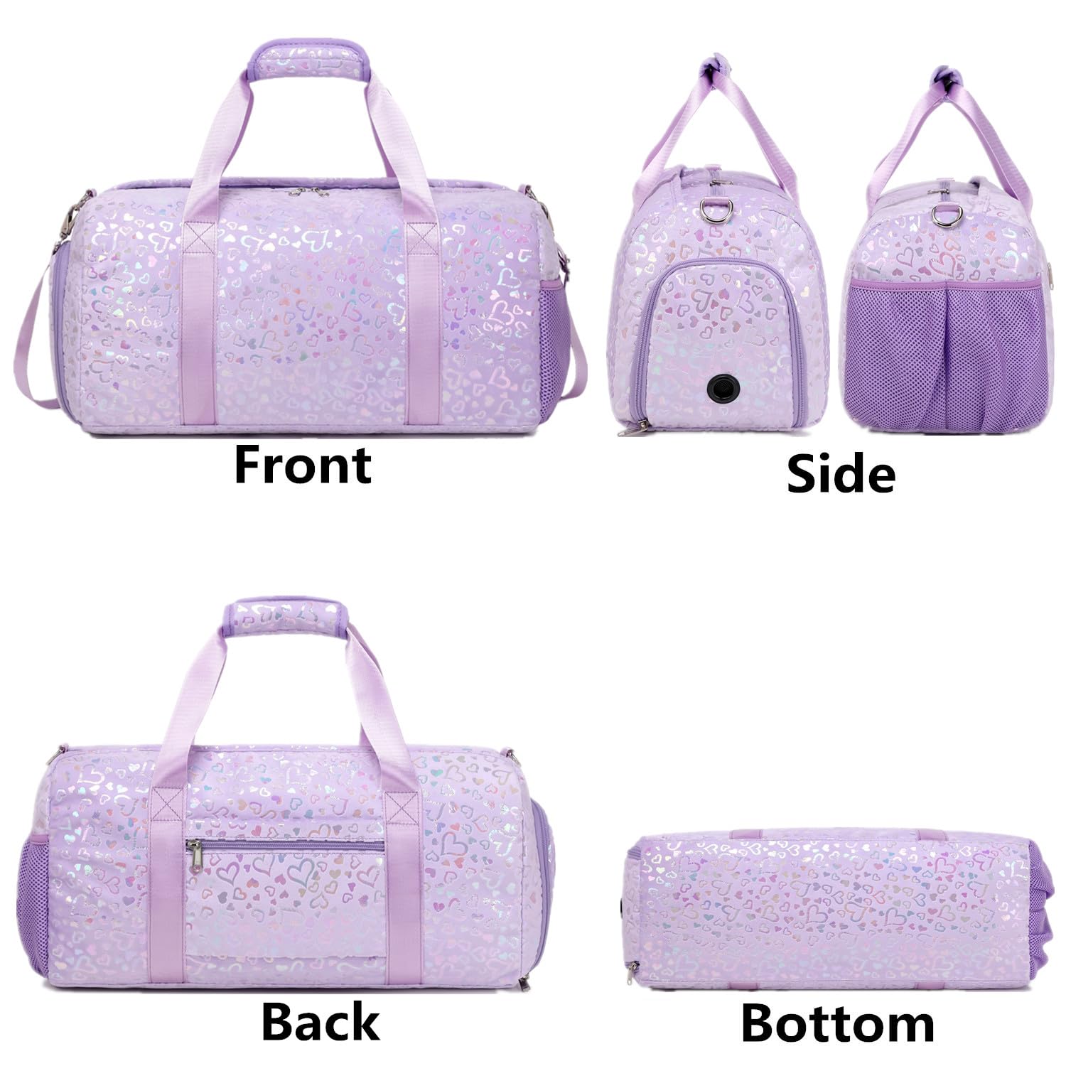 Sports Backpack Kids Travel Bag Girls Small Sports Bag with Shoe Compartment Swimming Bag Classic Sports Bags - Image 2