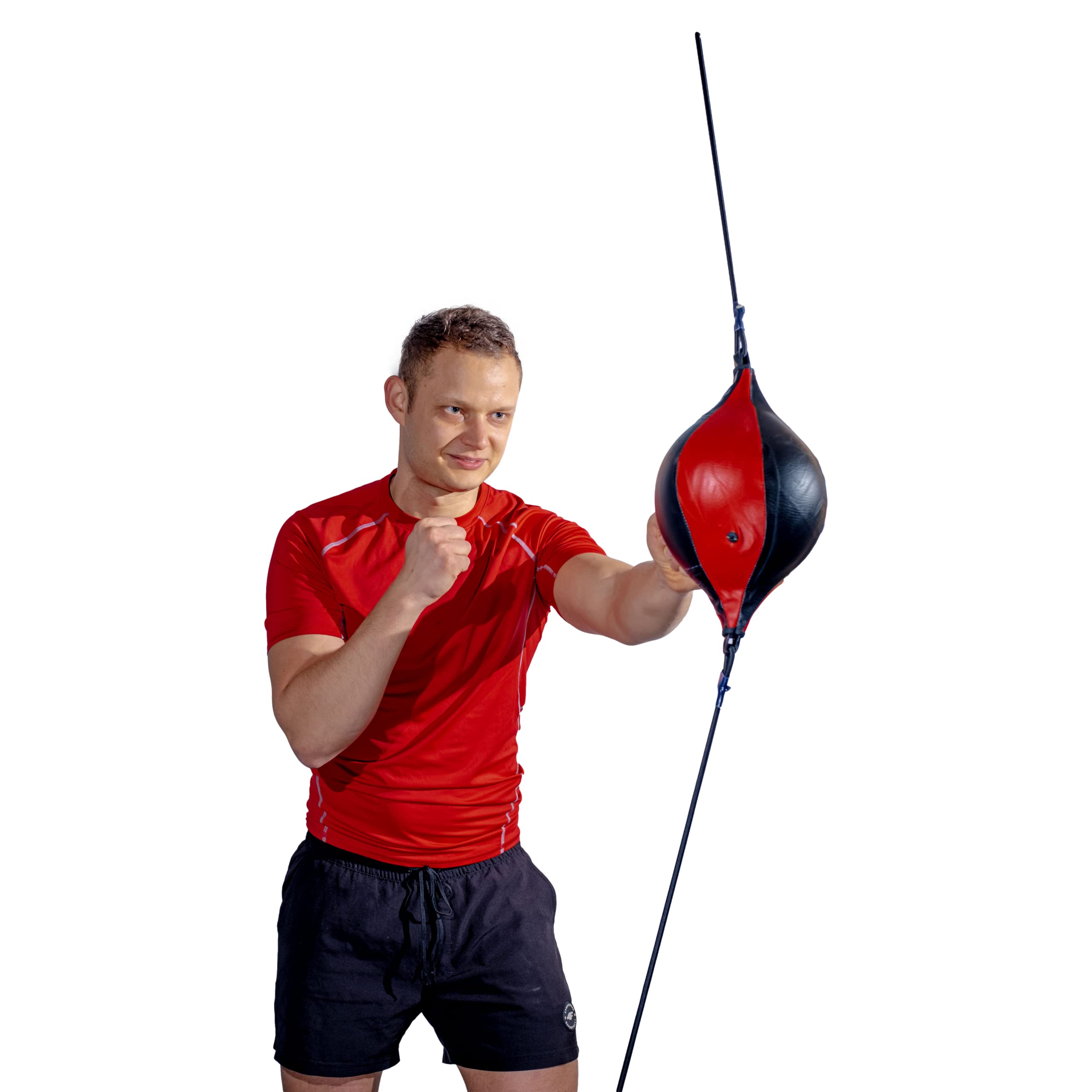 Palla da boxe reflex appesa su una corda elastica, Pera veloce da boxe per l'allenamento dei riflessi e della velocità per boxe e MMA