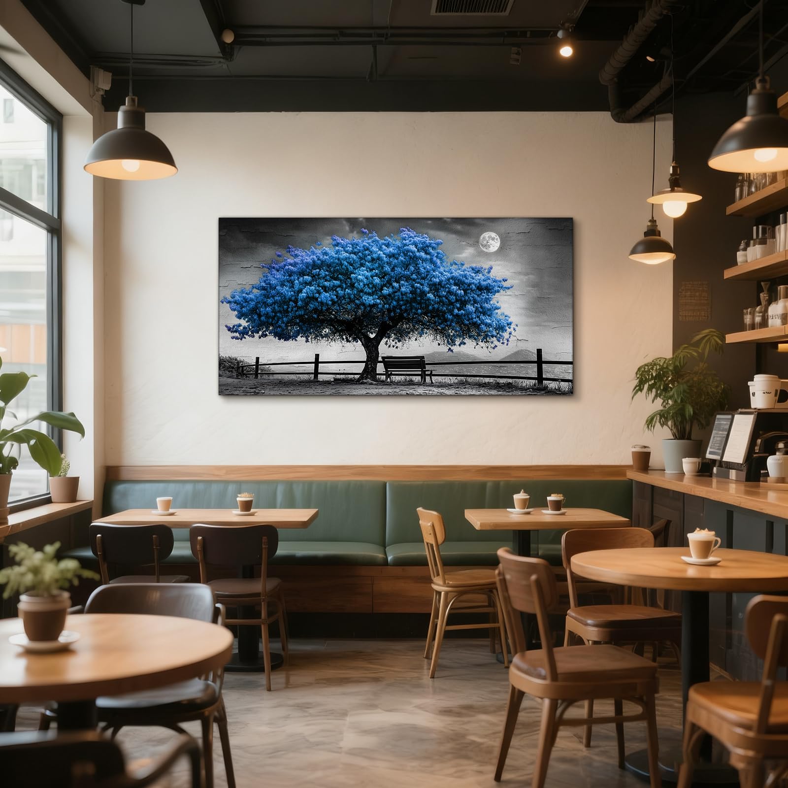 JHHUAMO Cuadros Decorativos Arbol de la Vida Dormitorio Salon 59x119 cm | Motivo Árboles Exquisito, Impresión Hd, Artesanía Exquisita, Instalación Sencilla, Uso Polivalente