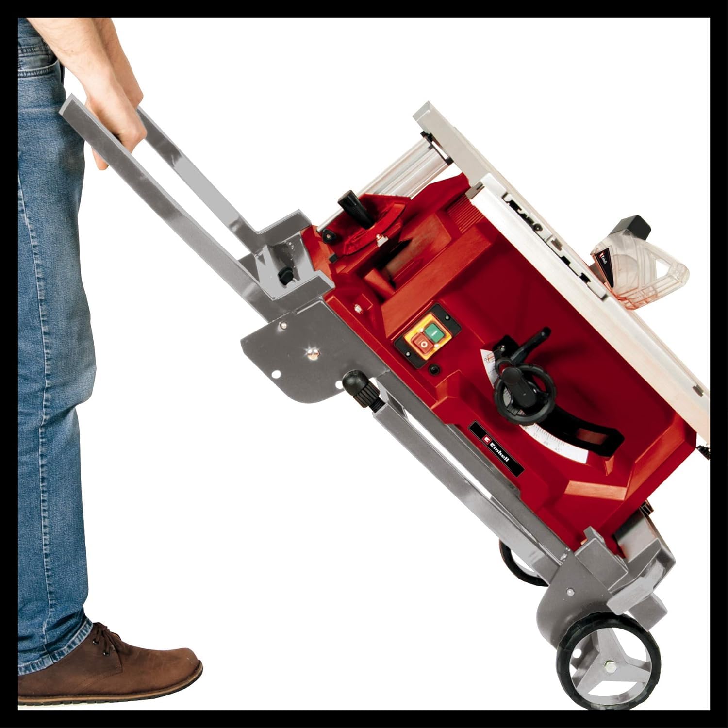 Einhell TE-CC 250 UF Scie Circulaire sur Table 2000 W Glissière de Découpe Démarrage Progressif Repliable