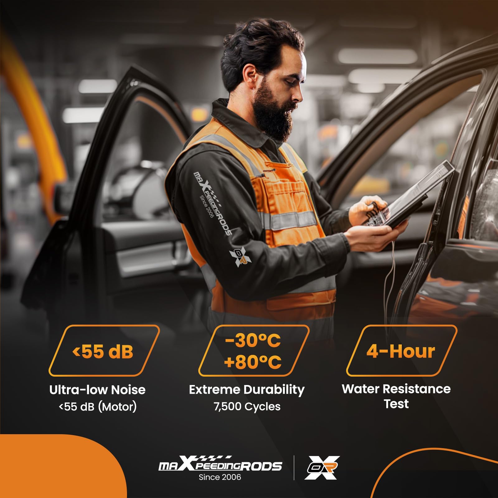 maXpeedingrods Alzacristallo elettrico anteriore sinistro compatibile con Hyundai Tucson 2016-2022, lato conducente, sostituire 82450D3010