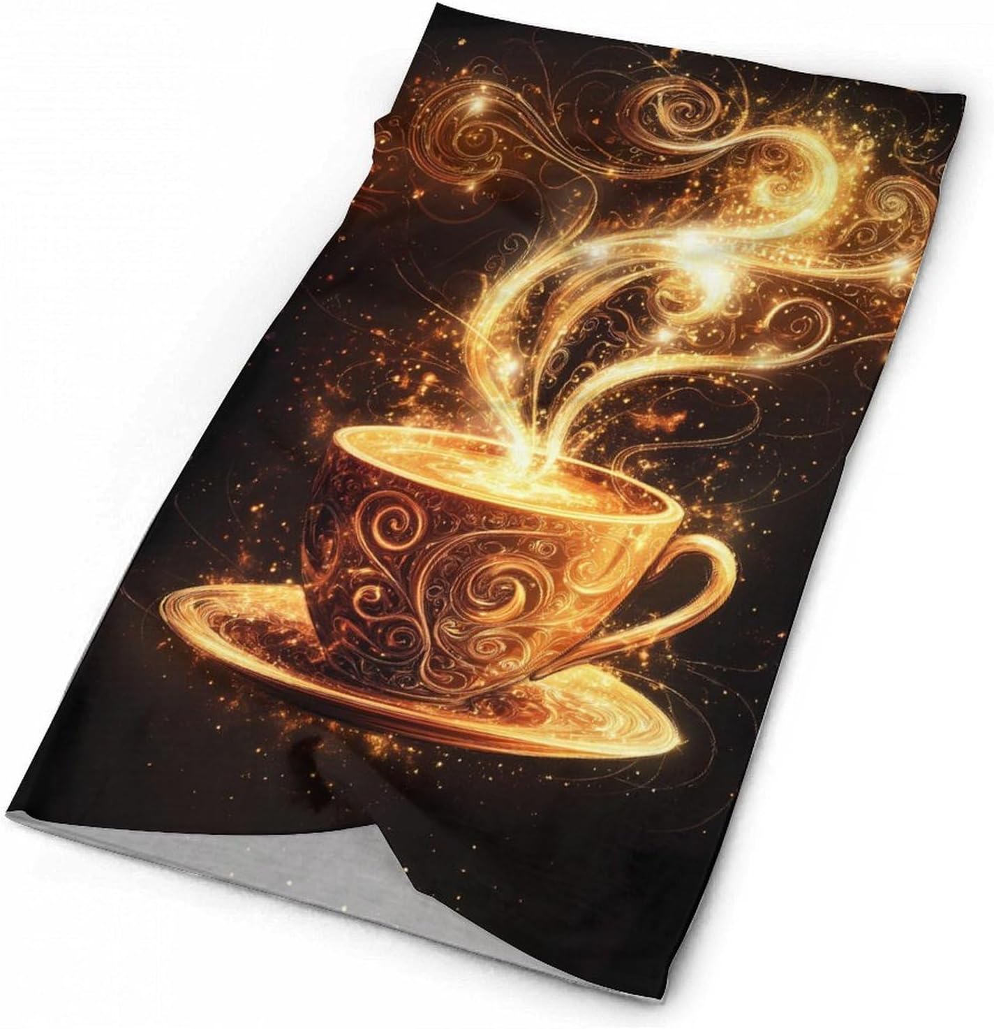 Magices Coffee Face Cover Neck Gaiters for Men Women Sun Protection Mask Scarf Hiking Bandana