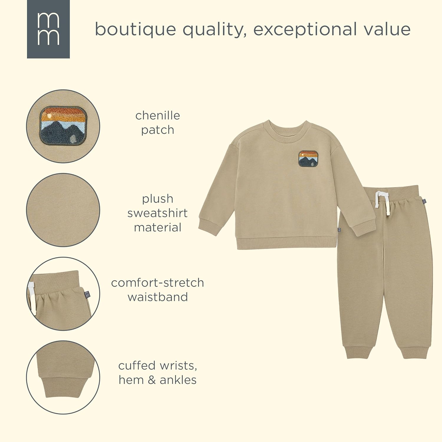 Modern Moments by Gerber baby-boys Sweatshirt and Jogger Set - Image 7