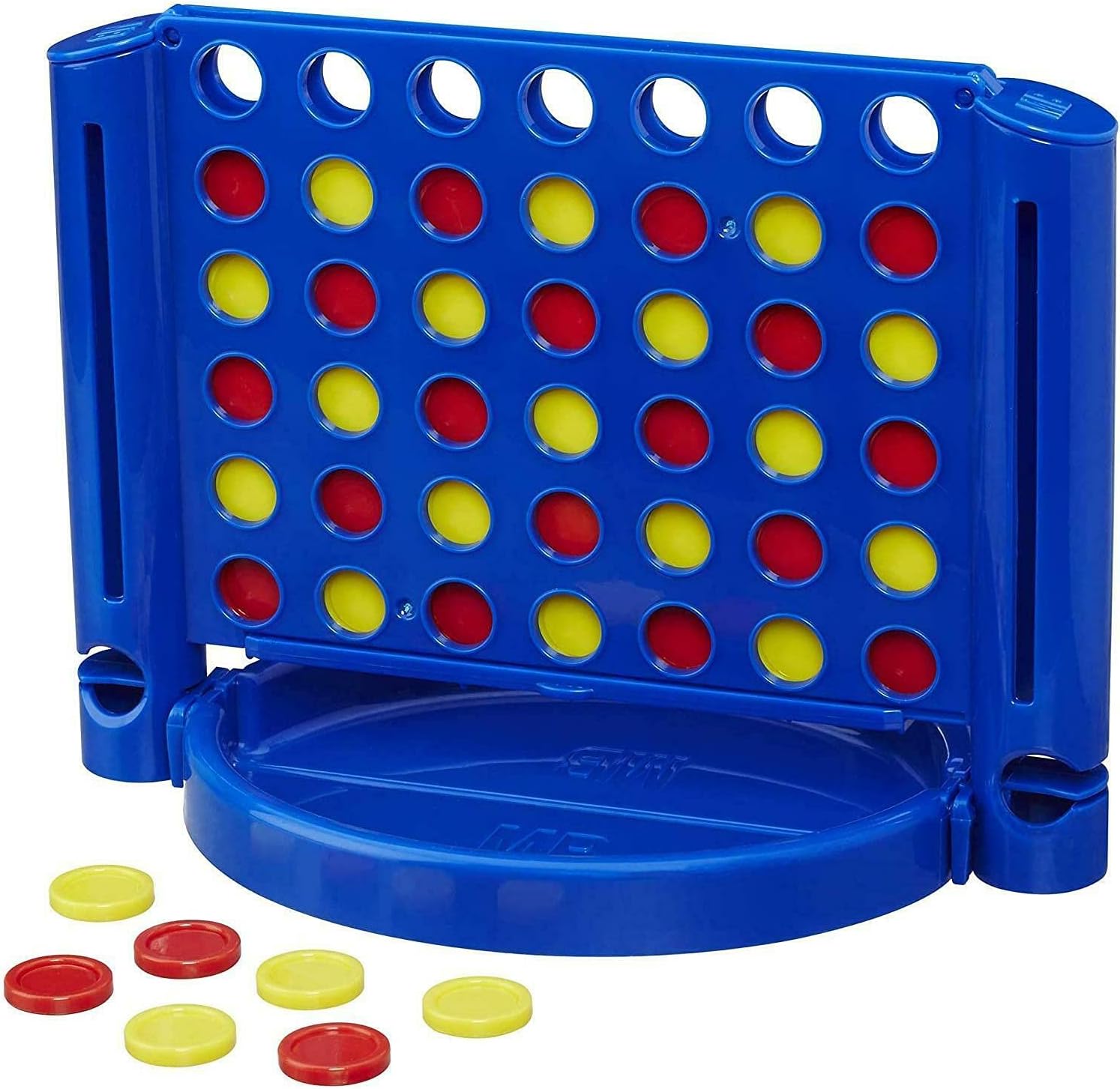 Hasbro Gaming 4 Wins Strategy Game, Board Game for 2 Players, Infinite Fun with Friends and Family, Perfect as a Party Game and for Multiplayer Fun, Gift for Children from 6 Years