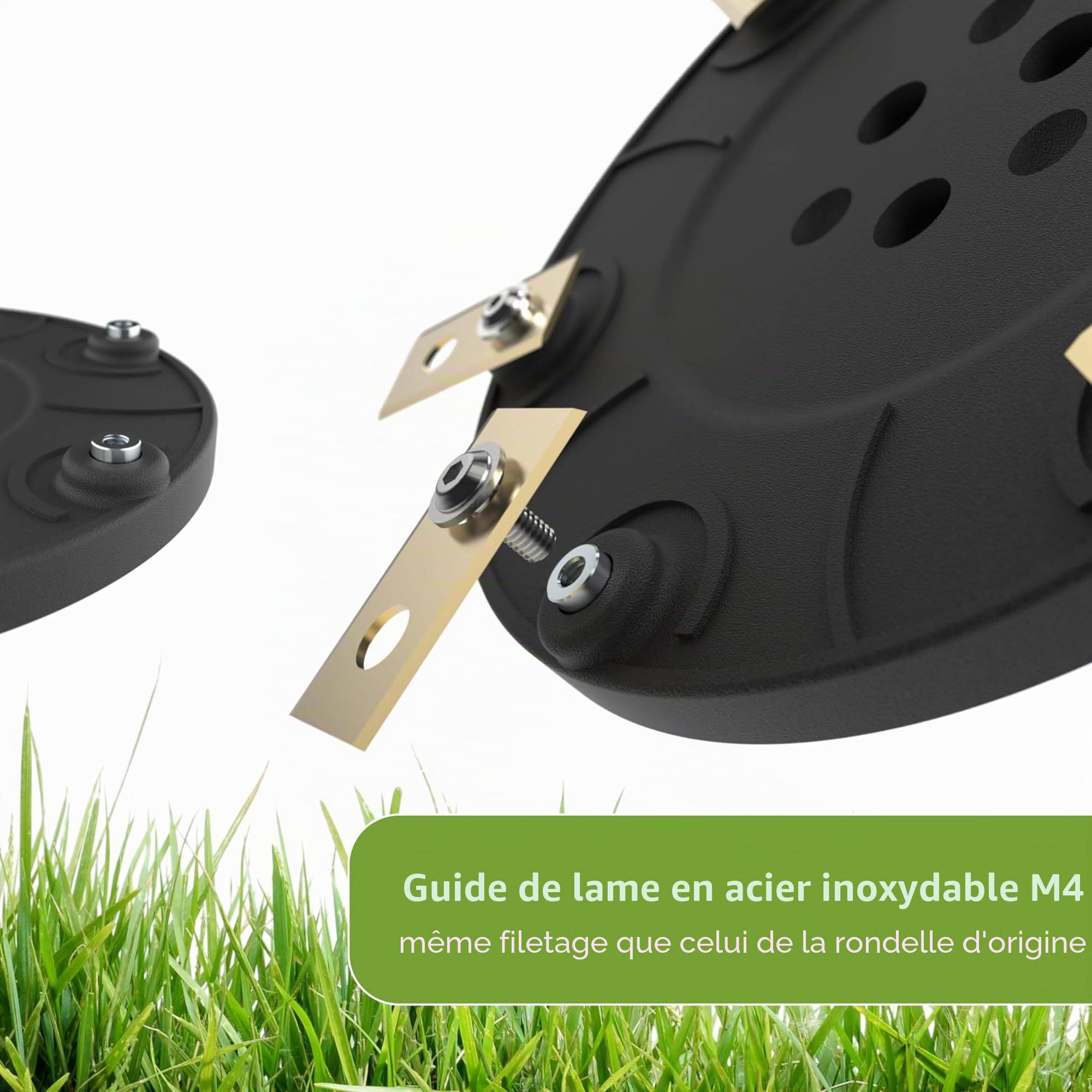 Worx Landroid Disque de coupe 6 lames 185 mm 220 mm 3DHerb 3H-L2000