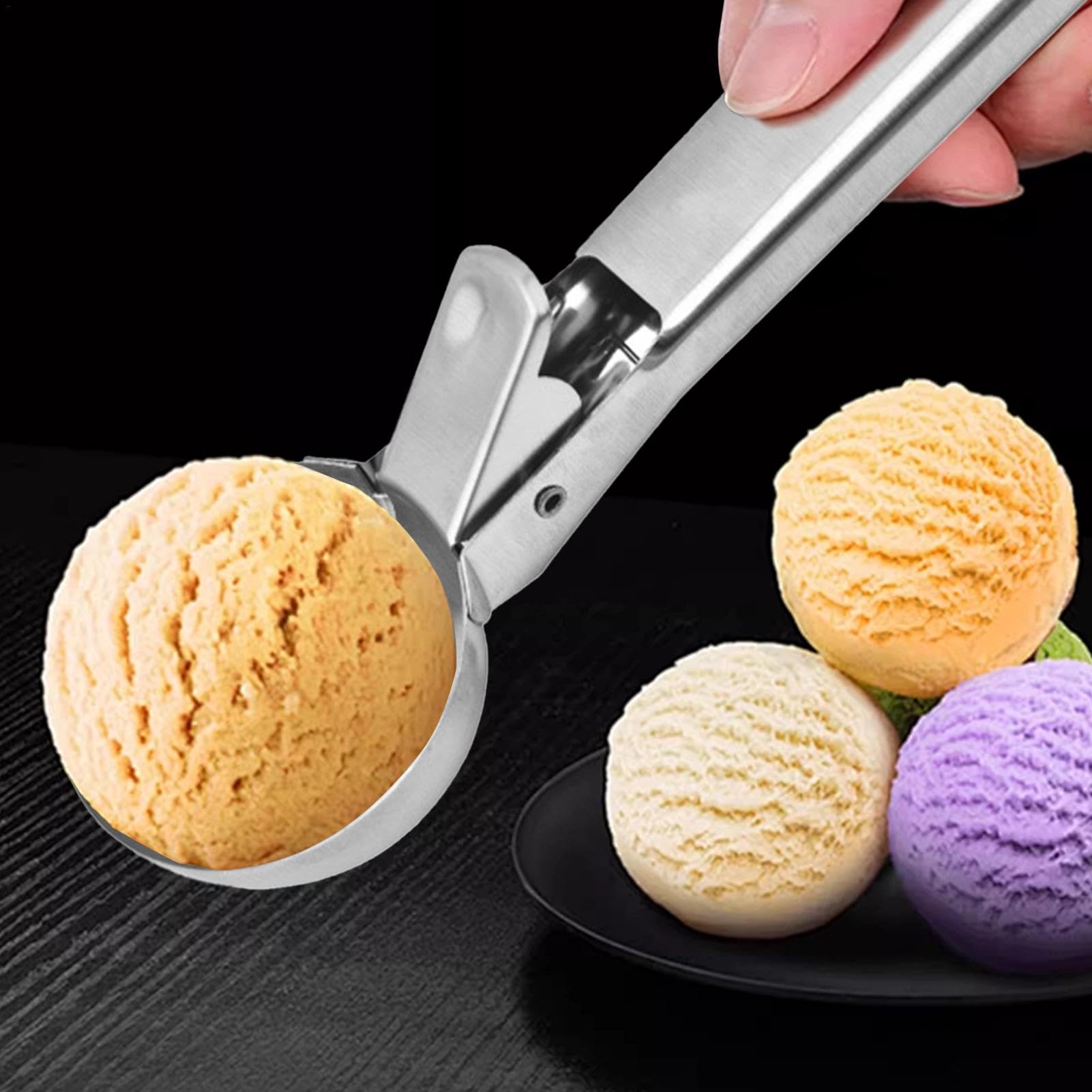 Cuillères à Biscuits En Acier Inoxydable, Cuillère à Glace, Cuillère à