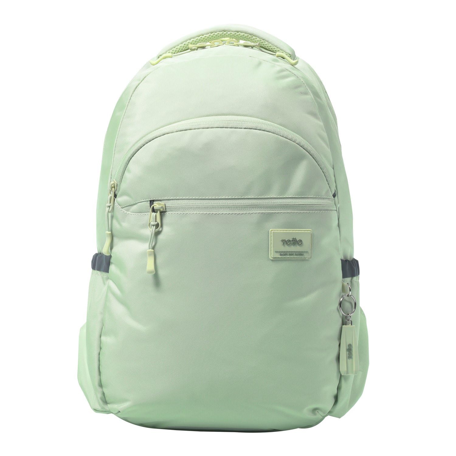 TOTTO - Mochila para Ordenador Portátil de 15,4 Pulgadas, Modelo Indo, Bolsillo para Tablet 10", 2 Compartimentos, 2 Bolsillos Botella, Espaldar Ergonómico, Cómodas Correas en S, Color Meadow Mist