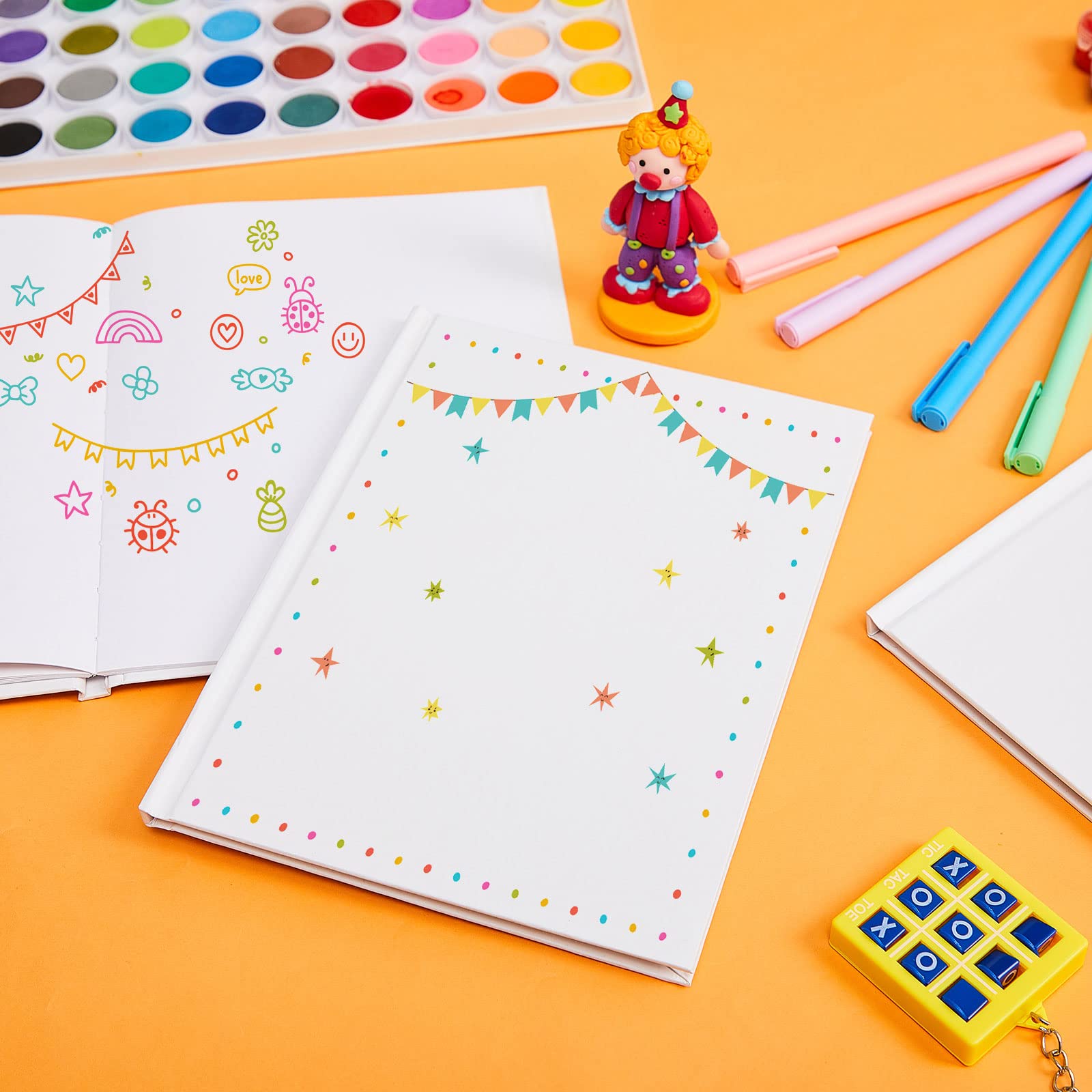 30 libri vuoti per scrivere storie con copertina rigida vuota con pagine bianche sfoderate per bambini studenti adulti schizzi di storia (16 x 20 cm)