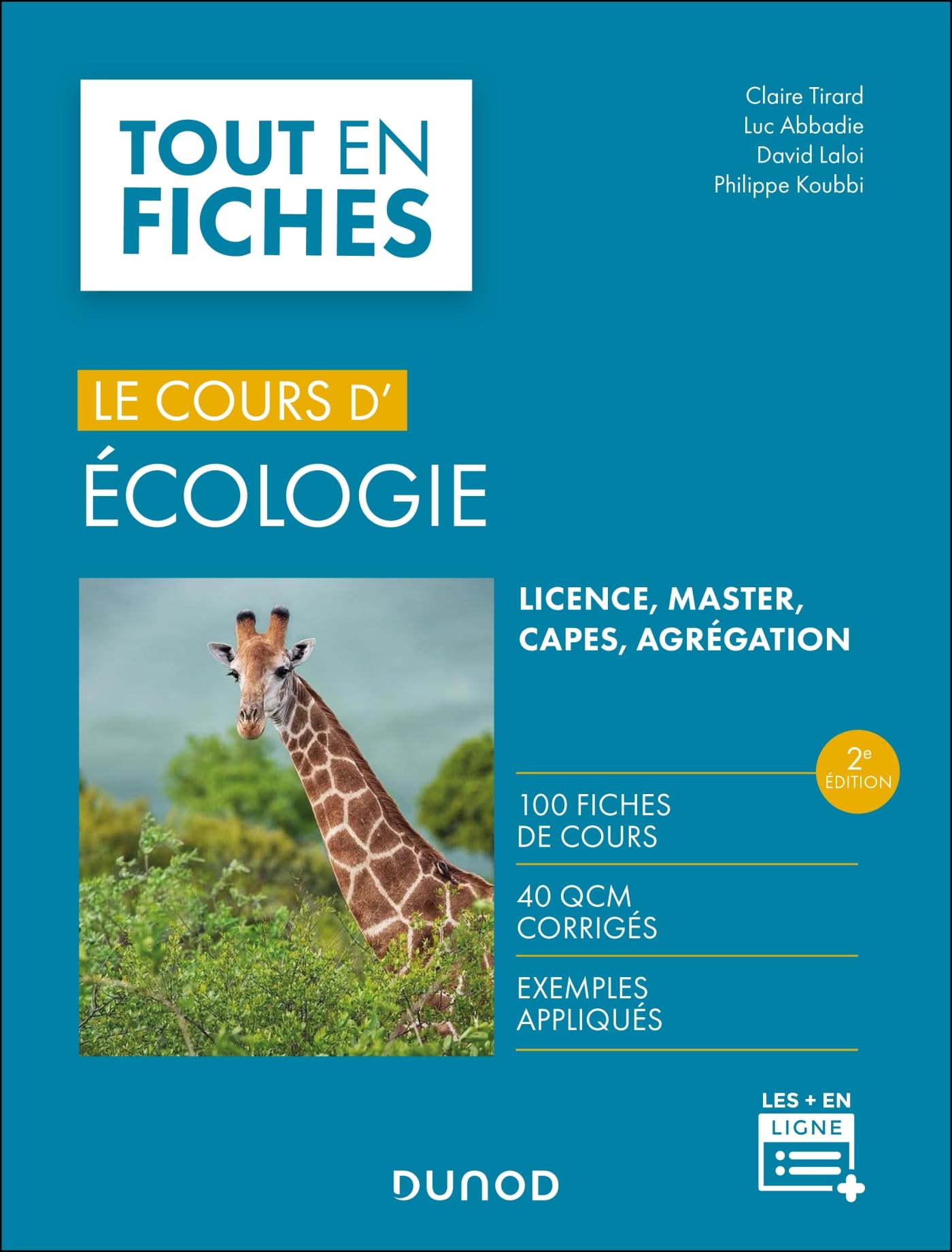 Le cours d'écologie - 2e éd.: Fiches de cours, questions de révision et bonus web