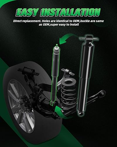 Miniatura 5 de Para amortiguadores automáticos Jeep (traseros, 2 unidades), conjunto de amortiguadores SCITOO para Jeep Cherokee 1984-2001, 1984, 1985, 1986, 1987,