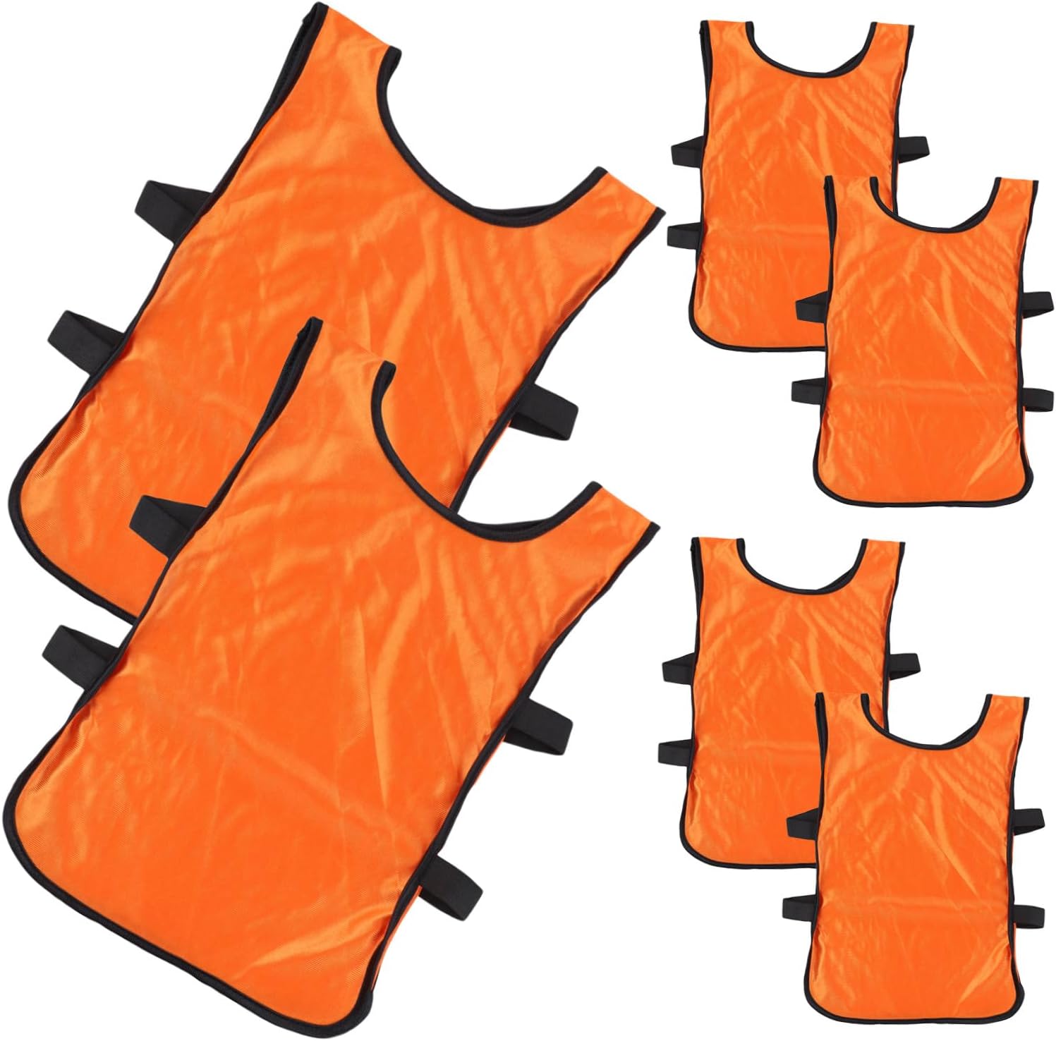 6pcs Youth Practice Football and Girls Training Vest Soccer Vest Boys and Girls Breathable