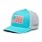 Columbia Unisex PFG Fish Flag Mesh Ball Cap - Low, Ocean Teal/Inshore Slam Flag, Small/Medium