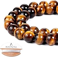 Vista 36 de Cuentas Beadnova redondas de ónix negro de 4 mm, sueltas, para hacer joyas (90-92 piezas)