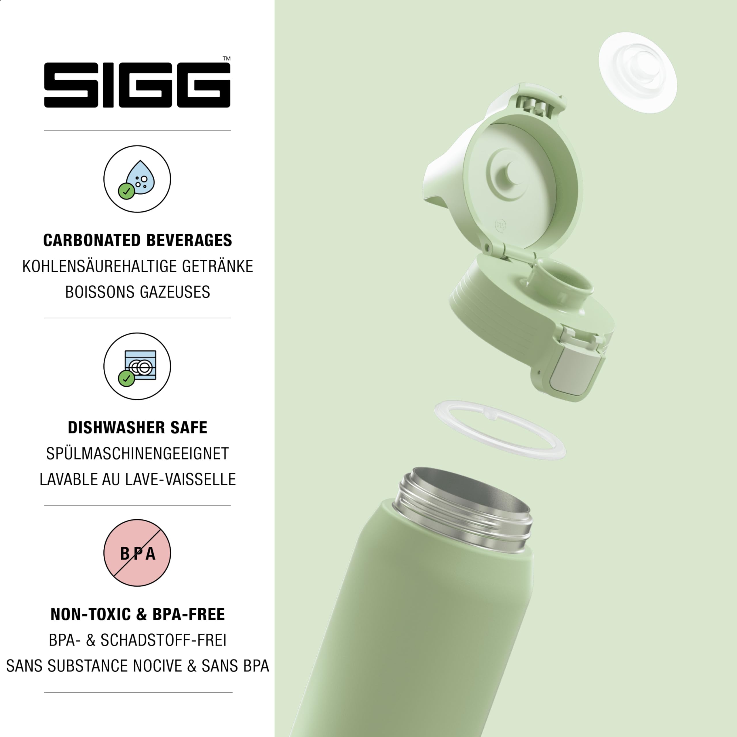 SIGG Kids Shield Therm One acél gyerek termosz 500 ml - Blue World SIGG Kids Shield Therm One acél gyerek termosz 500 ml - Blue World