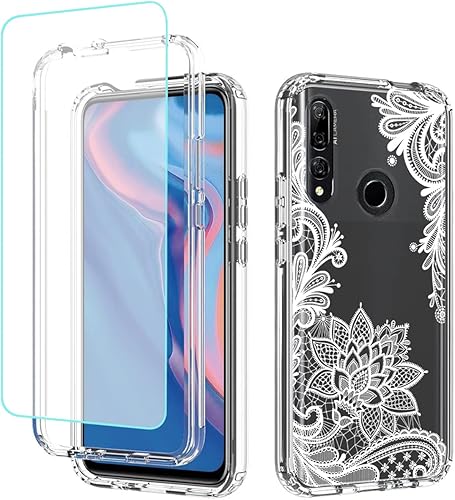 Miniatura 8 de Funda para Huawei Y9 Prime 2019Honor 9XP Smart Z con protector de pantalla de vidrio templado, bonito patrón de bandera transparente para Huawei Y9