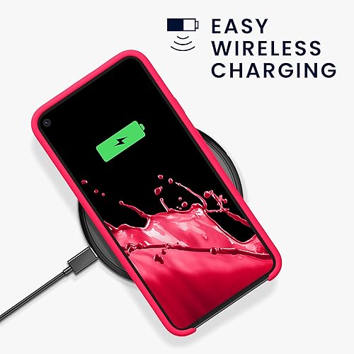 Miniatura 5 de kwmobile Funda compatible con Google Pixel 5 - Funda de silicona TPU con acabado suave - Rosa neón