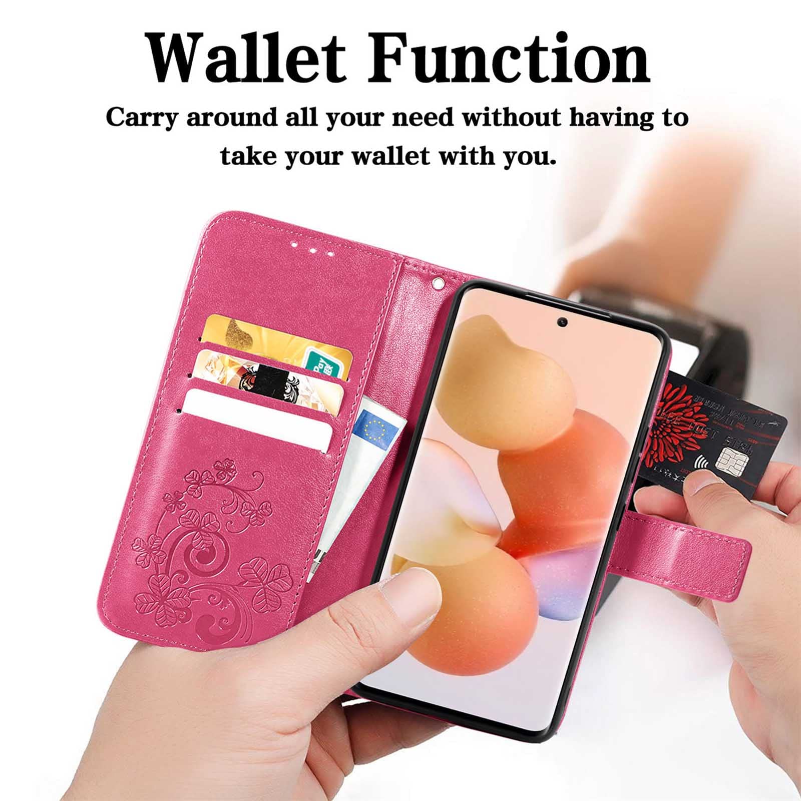 TIANCI Cover per Xiaomi Poco F5 Pro, Portafoglio Case [Pelle PU