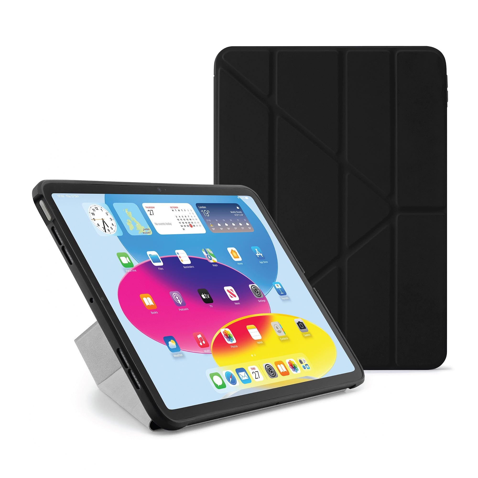 Pipetto P052-49-V custodia per tablet 27,7 cm [10.9] Custodia flip a libro Nero (Pipetto iPad 10.9 [10:th gen] Origami)