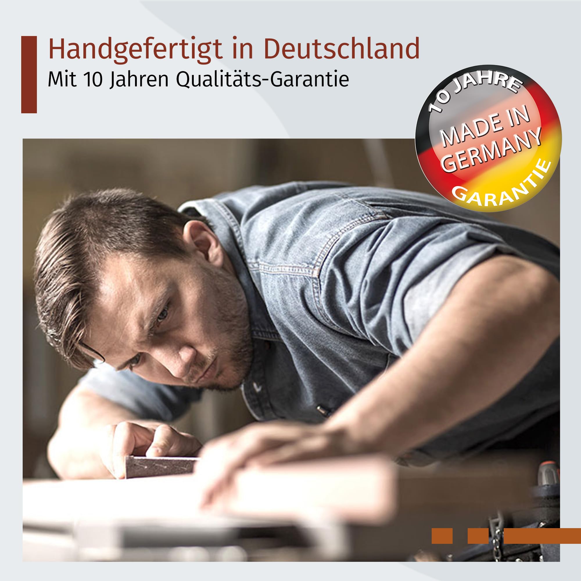 Premium Rollrost Passend für 100x200 cm große Betten | Ohne Montage & absolut rutschsicher | Belastbar bis 300 kg | Made in Germany | Roll-Lattenrost Vollholz | 10 Jahre Garantie