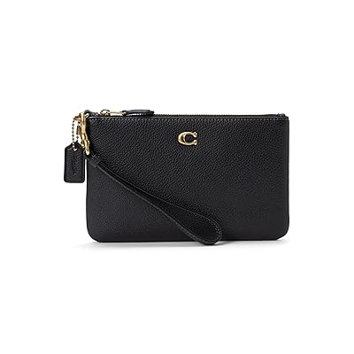 COACH Polished Pebble Small Wristlet Wristlet Women