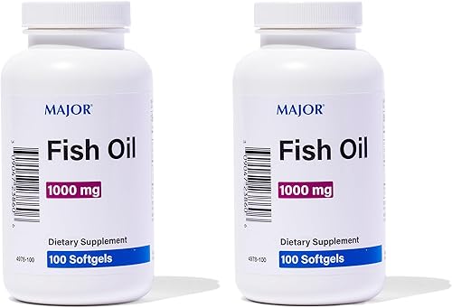 Miniatura 8 de Major Aceite de pescado Omega-3 - Suplemento de aceite de pescado 1000 mg - 100 cápsulas blandas