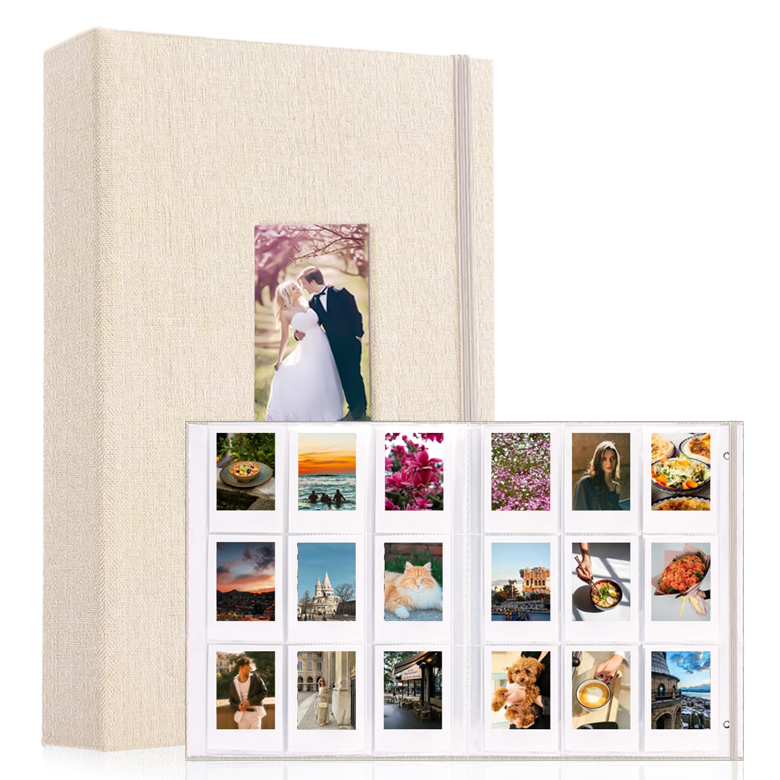 Album Instax Mini beige 432 pochettes pour ranger vos photos Polaroid
