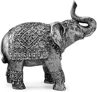 Genérico Elefante Indiano Enfeite Sorte Sabedoria Amor Resina 21 cm