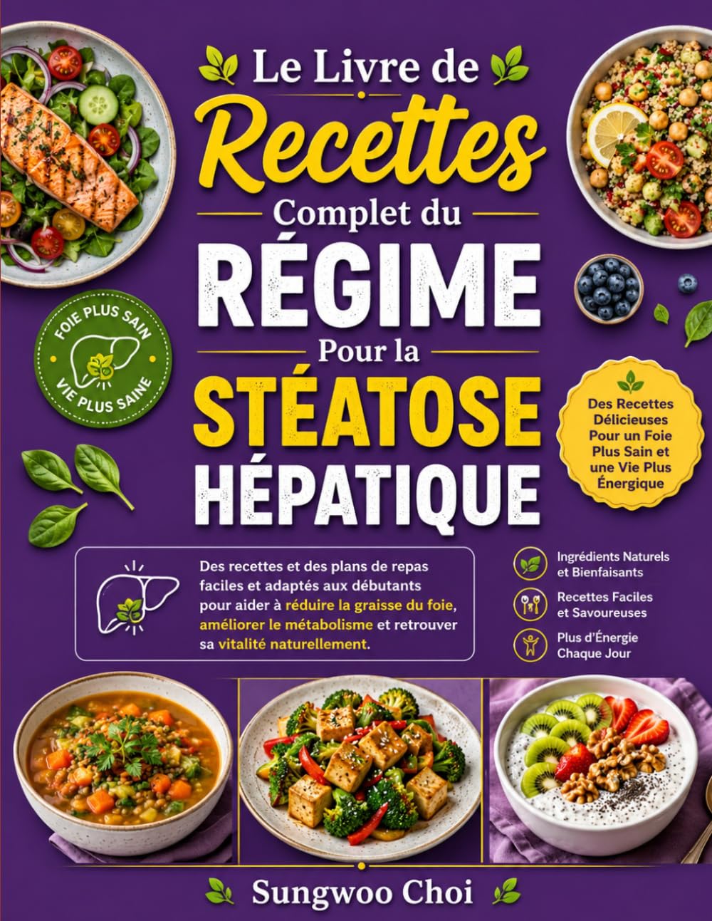 Le livre de recettes complet du régime pour la stéatose hépatique: des recettes et des plans de repas faciles et adaptés aux débutants pour aider à réduire la graisse du foie, améliorer le métabolism