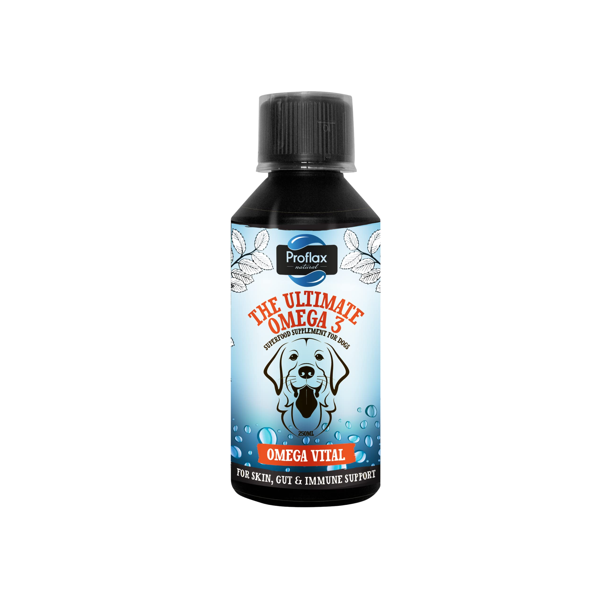 Proflax NaturalOmega Vital Oil Supplement for Dogs, 250ml - Provides High Level of Skin, Gut & Immune System Support for Dogs and Puppies (250ml)