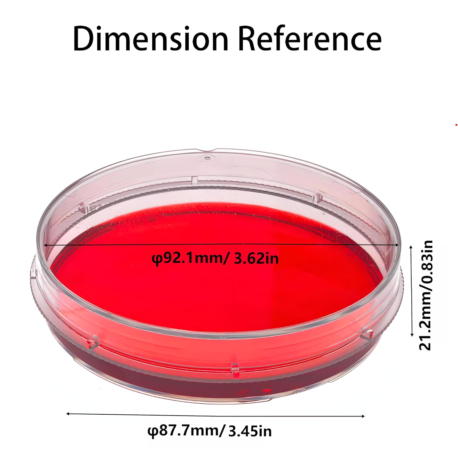 Cell Culture Dishes with Lids, Dia.100mm TC Treat & Sterile Dish, Tissue Culture Dishes for Cell Culture Labs, School Science Projects,Seeding,Storage,Biological Themed Party, 300/CS